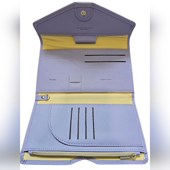 Zoppen Lavender Envelope Clutch Travel Wallet, New With Out Tags - Picture 4 of 5